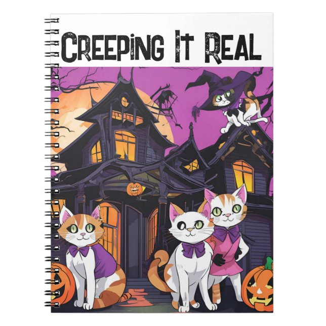 Creeping It Real Halloween Notebook (Front)