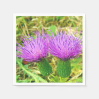 Creeping or Field Thistle Paper Napkins