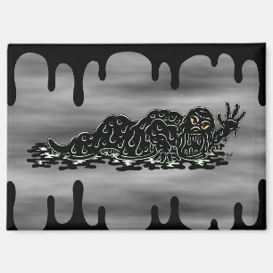 Creeping Slime Hulk Weird Horror Art Magnet