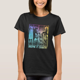 Creepinu2019 It Country Halloween Farm Animal Pig T-Shirt