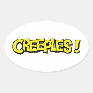Creeples! Oval Sticker