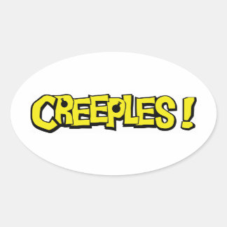 Creeples! Oval Sticker