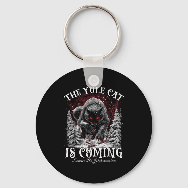 Creepmas The Yule Cat Is Coming Be Ware Of Jolakot Key Ring (Front)