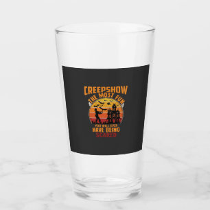 Creepshow Halloween Zombie Haunted House Sunset Ba Glass