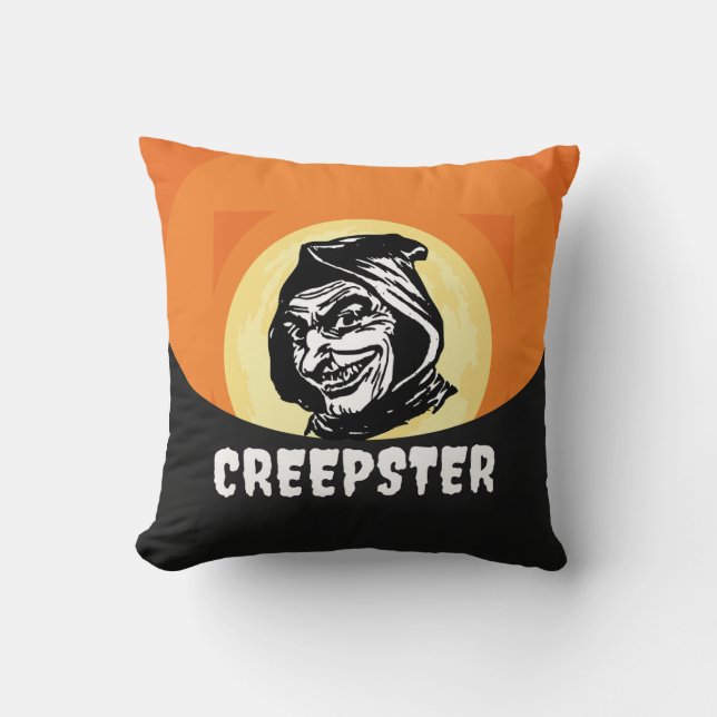 Creepster Cosy Throw Pillow (Front)