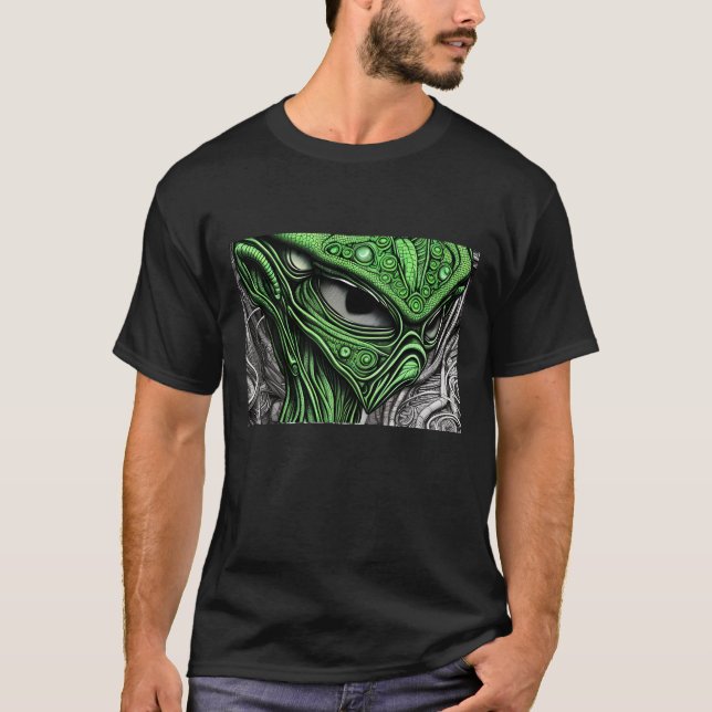 Creepy Abstract Alien T-Shirt (Front)