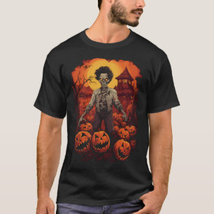 Creepy And Cool Halloween Korean Zombie T-Shirt