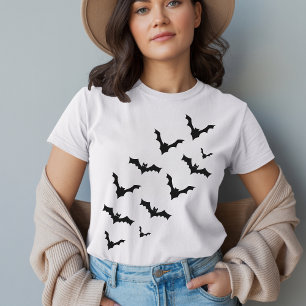Creepy Bats T-Shirt, Gothic Fall Halloween Shirt