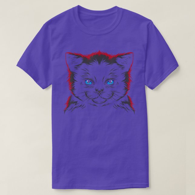 Creepy Black Cat 86  T-Shirt (Design Front)