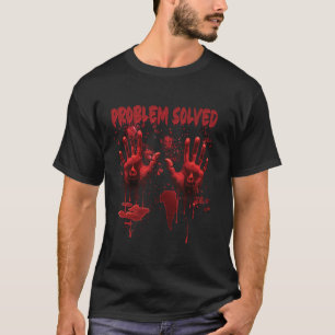 Creepy Bloody Hands Costume Problem Solved Men Hal T-Shirt