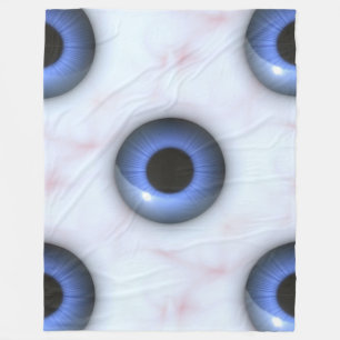 creepy blue eyes blanket