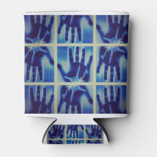 creepy blue hand can cooler