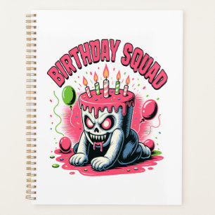 Creepy Cake Skull Birthday Squad Planner