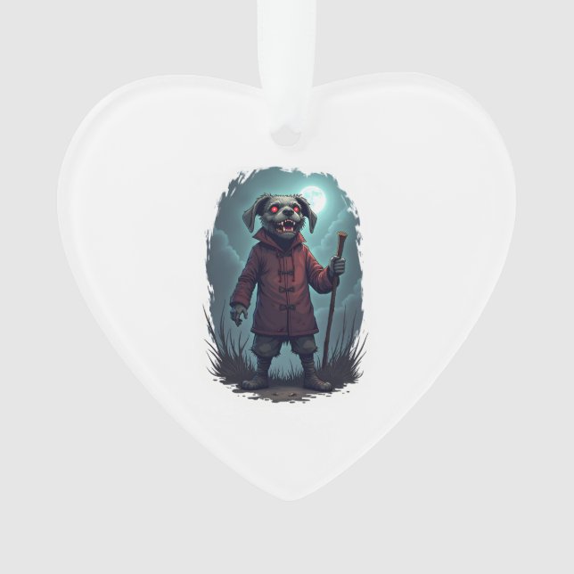 Creepy Cane Corso Ornament (Front)