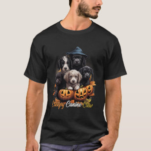 Creepy Canine Crew Dog Witch Halloween T-Shirt