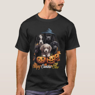 Creepy Canine Crew Dog Witch Halloween T-Shirt