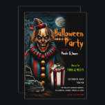 Creepy Carnival Clown Halloween Party  Invitation<br><div class="desc">Customise for any event</div>