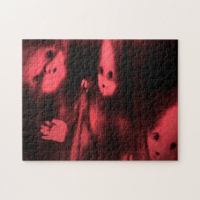 Creepy Carnival Funhouse Dolly Art Puzzle (Horizontal)