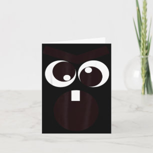 Creepy Carrots Face Halloween Costume Kids Card