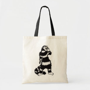 Creepy Cat Creature Skeleton Hand Skull Gothic Tote Bag