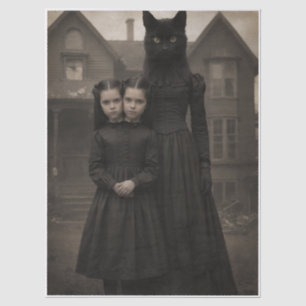 Creepy Cat Family  Tissue Paper