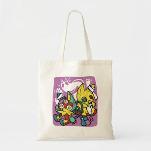 Creepy Cats Halloween Art: Paw-sitively Frightful Tote Bag