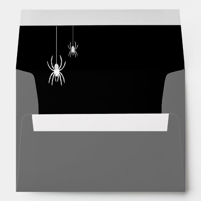 Creepy Chic Halloween Envelopes - Spiders (Back (Bottom))