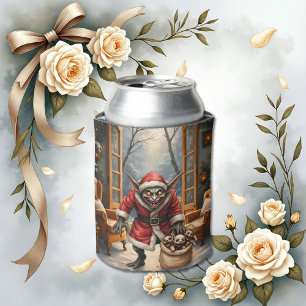 Creepy Christmas Goblin – Dark Fantasy Evil Santa Can Cooler