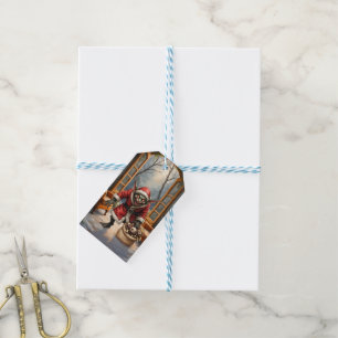 Creepy Christmas Goblin – Dark Fantasy Evil Santa Gift Tags