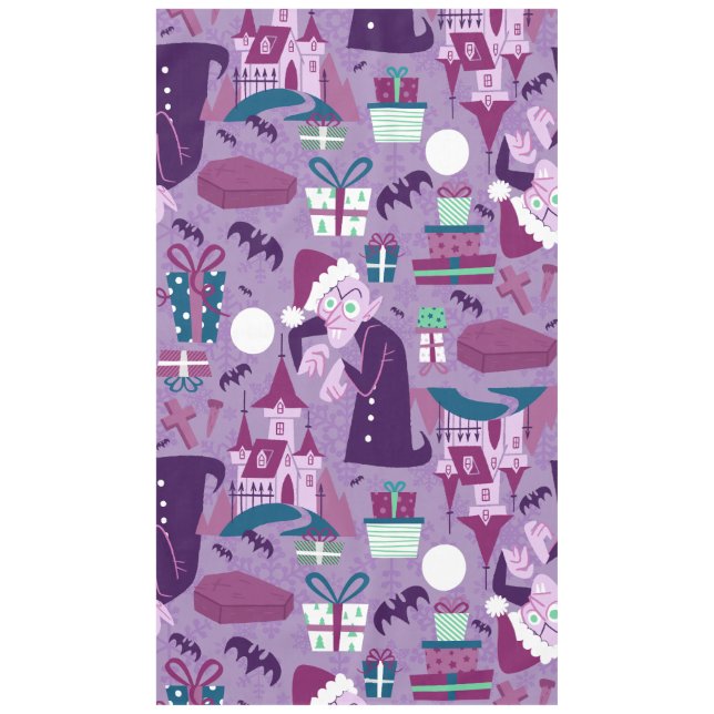 creepy christmas nosferatu santa vampire tablecloth (Front)