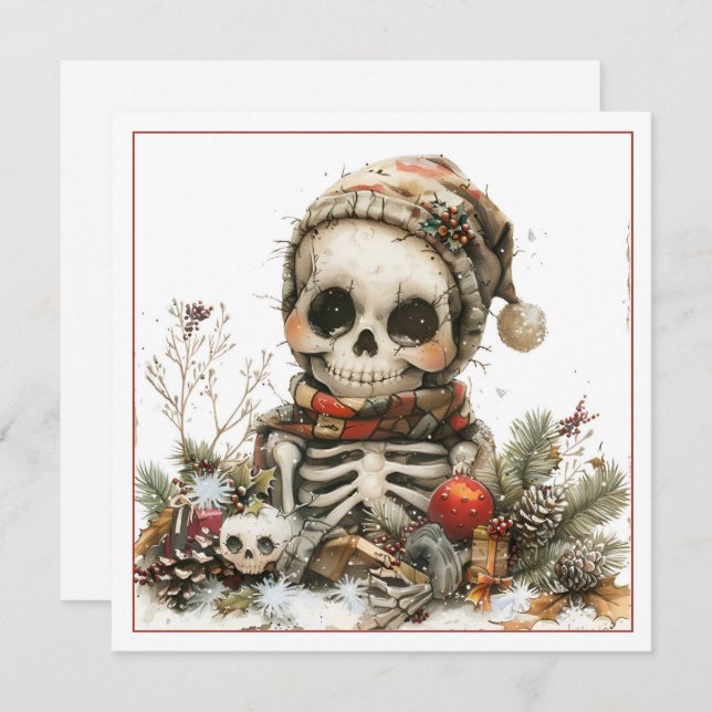 Creepy Christmas Skeleton (Front/Back)