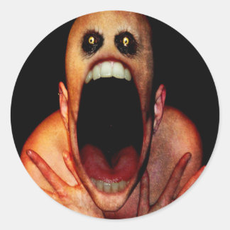 Creepy Classic Round Sticker