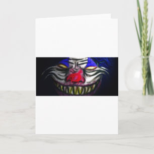 Creepy Clowm Card