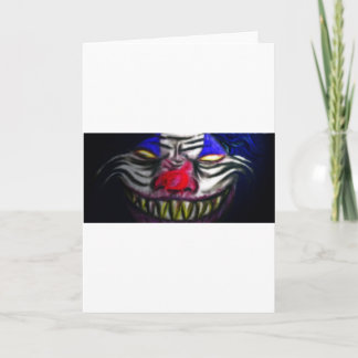 Creepy Clowm Card