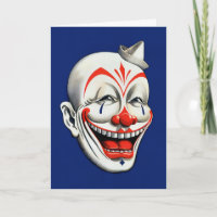 Creepy Clown Birthday Card