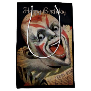 Creepy Clown Birthday Gift Bag