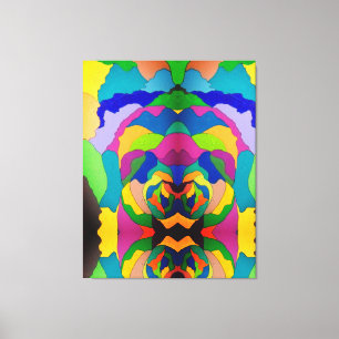 Creepy clown canvas print
