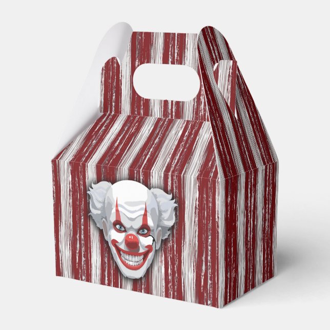 Creepy Clown Carnival Halloween Favour Box (Front Side)