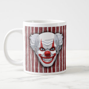 Creepy Clown Carnival Halloween Large Coffee Mug