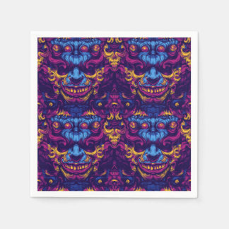Creepy Clown Halloween Napkin