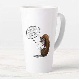 Creepy coffee bean latte mug