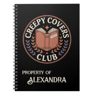 Creepy Covers Club Personalised Journal with Name