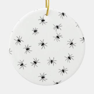 Creepy Crawly Spiders Ornament Round