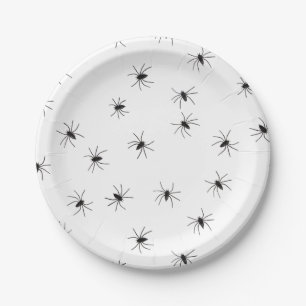 Creepy Crawly Spiders Paper Plate