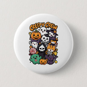 Creepy Crew For Kids And Adults Funny Halloween Ou 6 Cm Round Badge