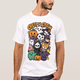 Creepy Crew For Kids And Adults Funny Halloween Ou T-Shirt