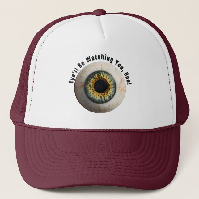 Creepy customisable spook-tacular  trucker hat (Front)