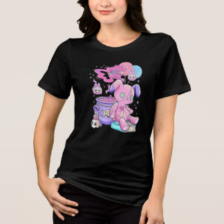 Creepy Cute Aesthetic T-Shirt Spooky Cute Graphic  Tri-Blend Shirt