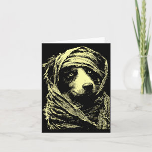 Creepy Cute Australian Shepherd Spooky Halloween Card