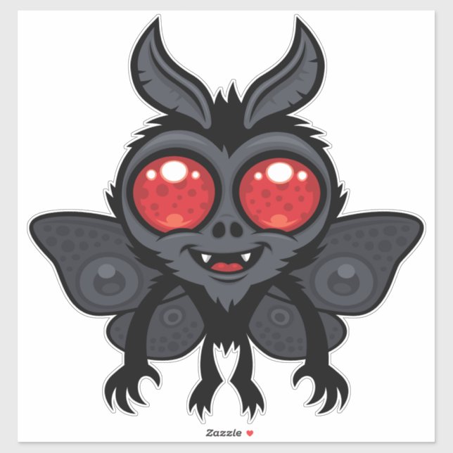 Creepy Cute Cryptid Mothman Monster (Sheet)